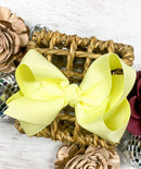 Essential Grosgrain Hair Bow - Alligator Clip - 4"