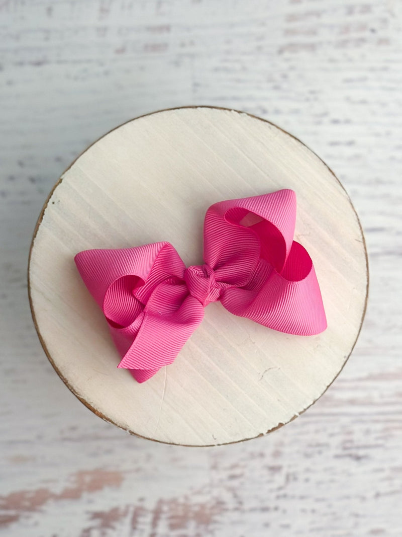 Essential Grosgrain Hair Bow - Alligator Clip - 4"