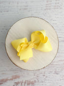 Essential Grosgrain Hair Bow - Alligator Clip - 4"