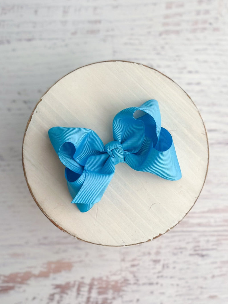 Essential Grosgrain Hair Bow - Alligator Clip - 4"