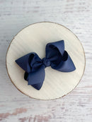 Essential Grosgrain Hair Bow - Alligator Clip - 4"