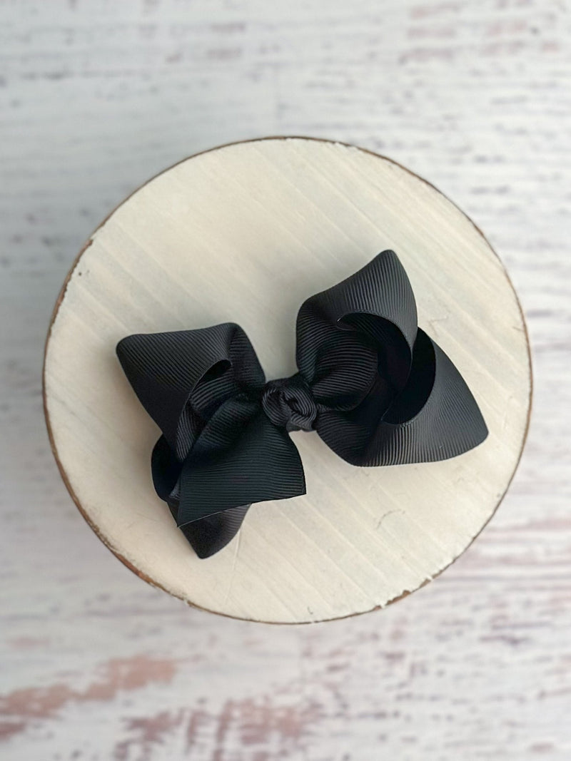 Essential Grosgrain Hair Bow - Alligator Clip - 4"