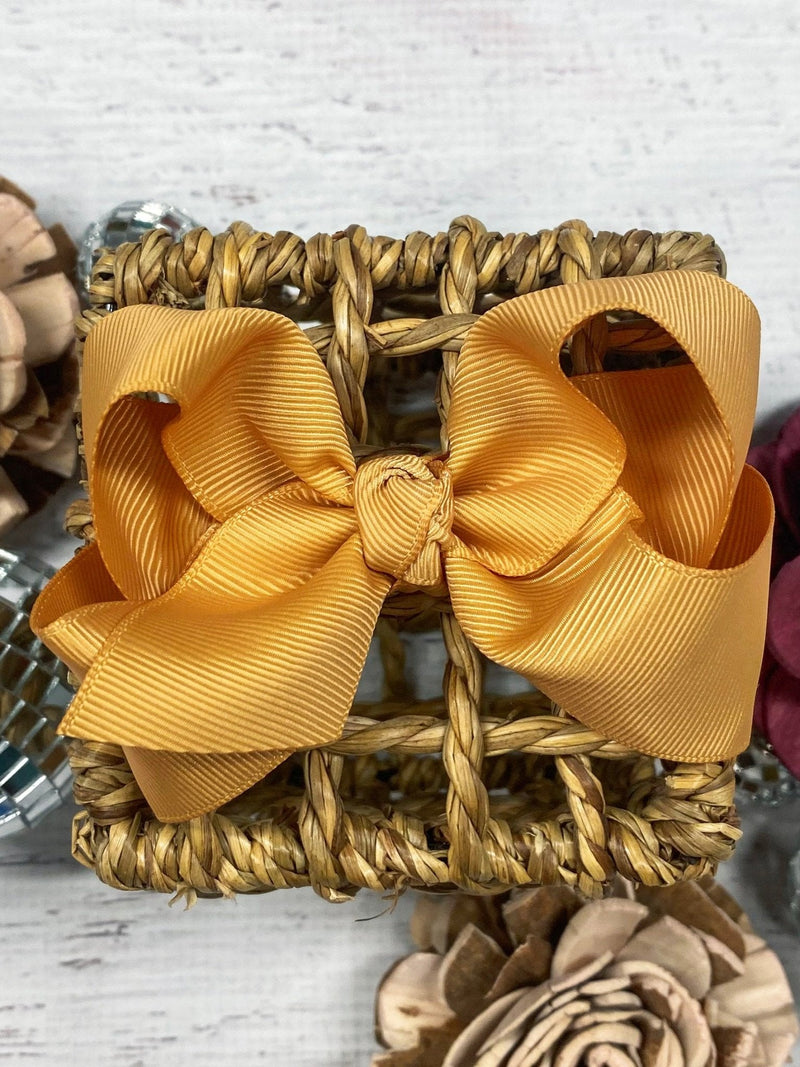 Essential Grosgrain Hair Bow - Alligator Clip - 4"