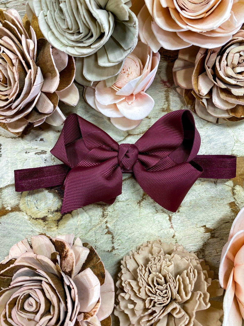 Essential Grosgrain Hair Bow - Headband - 4"