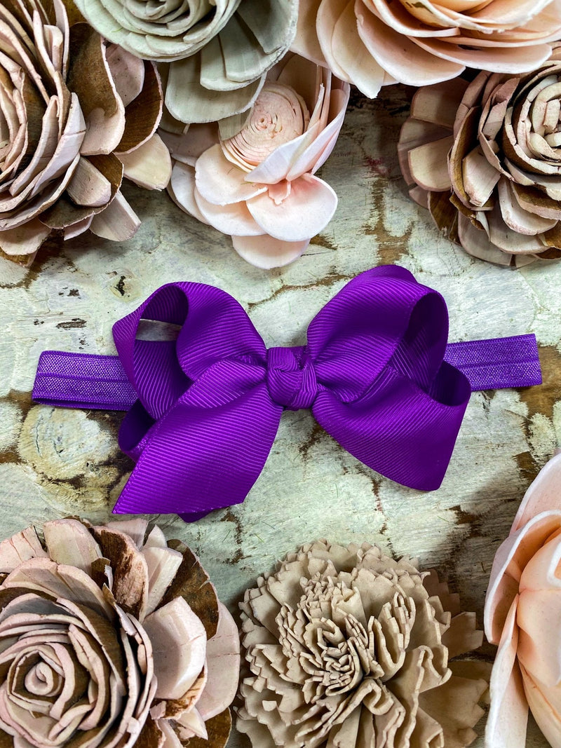 Essential Grosgrain Hair Bow - Headband - 4"