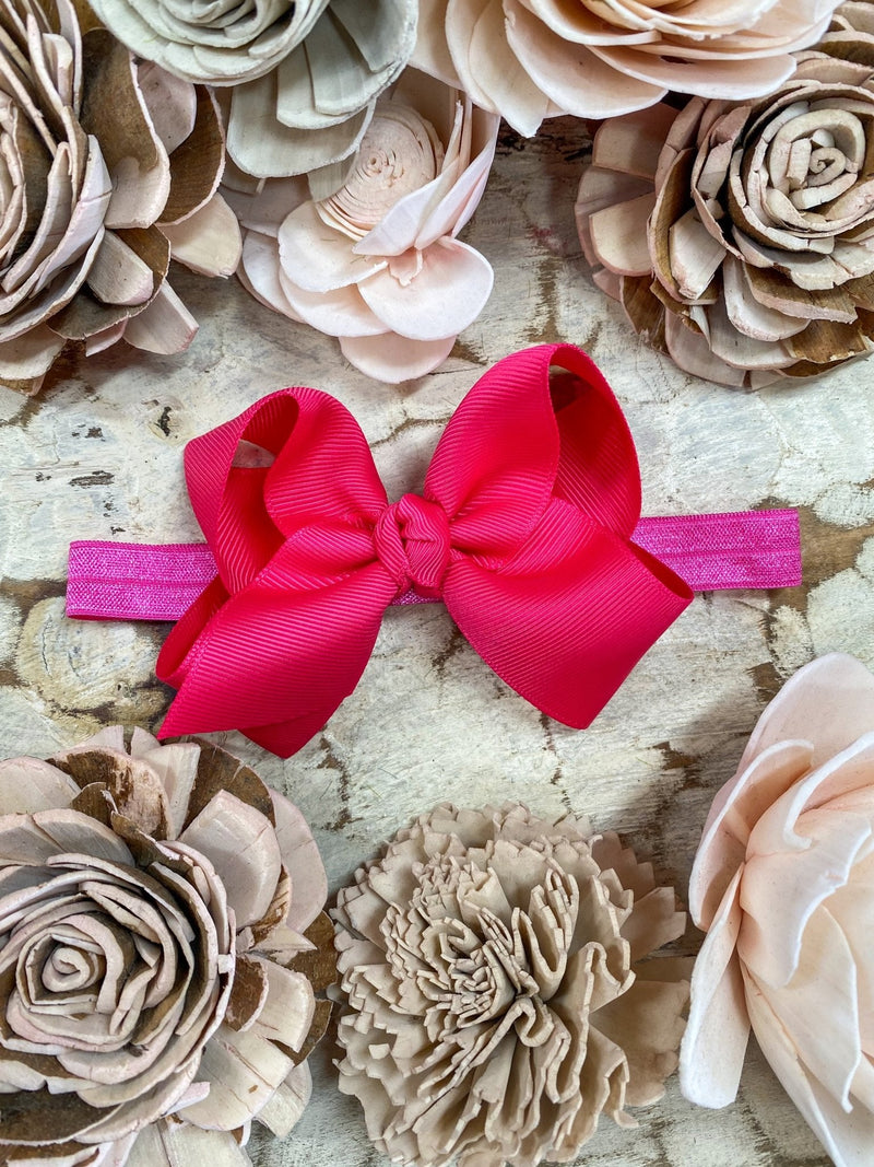 Essential Grosgrain Hair Bow - Headband - 4"