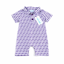 LSU Logo Polo Romper (Officially Licensed)