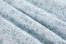 Floral Blue Dove Smocked Collared Dress