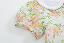 Floral Smocked Collared Dress