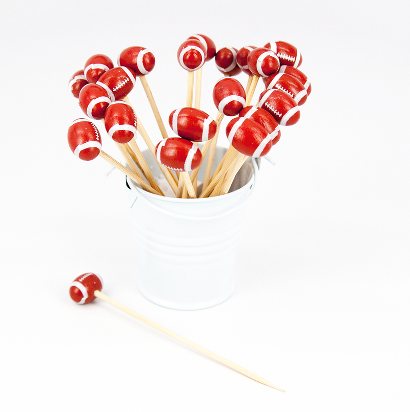 Football Party Picks (25pc) – Perfect Tailgate & Food Decorations for Appetizers