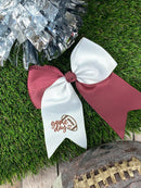 Game Day Embroidered Cheer Bows