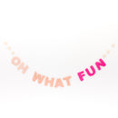 Oh What Fun Felt Garland
