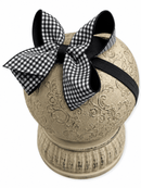 Gingham Classic Boutique Hair Bow | Clip or Headband