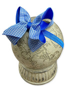 Gingham Classic Boutique Hair Bow | Clip or Headband