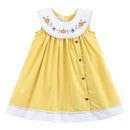 Golden Wheat Pumpkin Collared Dress