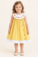 Golden Wheat Pumpkin Collared Dress