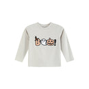 Gray Boo Applique Shirt and Pants Set