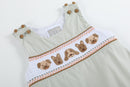 Green Dog Smocked Jon Jon