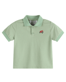 Green Tractor Golf Polo Shirt