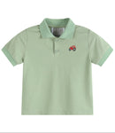 Green Tractor Golf Polo Shirt