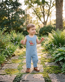 Heirloom Blue Puppy Dog Longall
