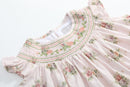 Heirloom Custom Rose Smocked Bishop Dress