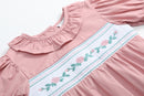 Heirloom Rose Ruffle Smocked Bubble Romper