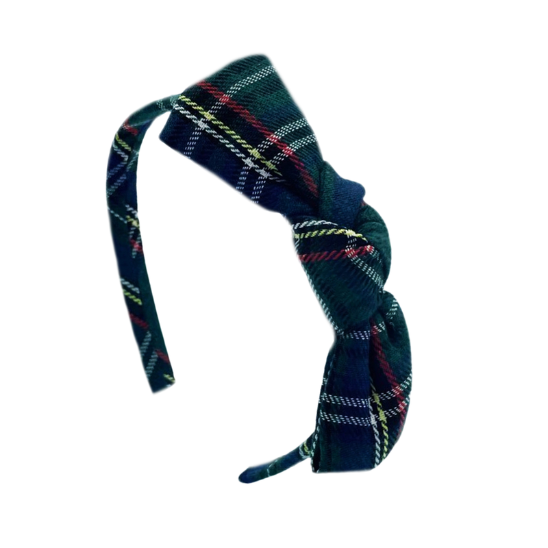 Plaid Bow Headband