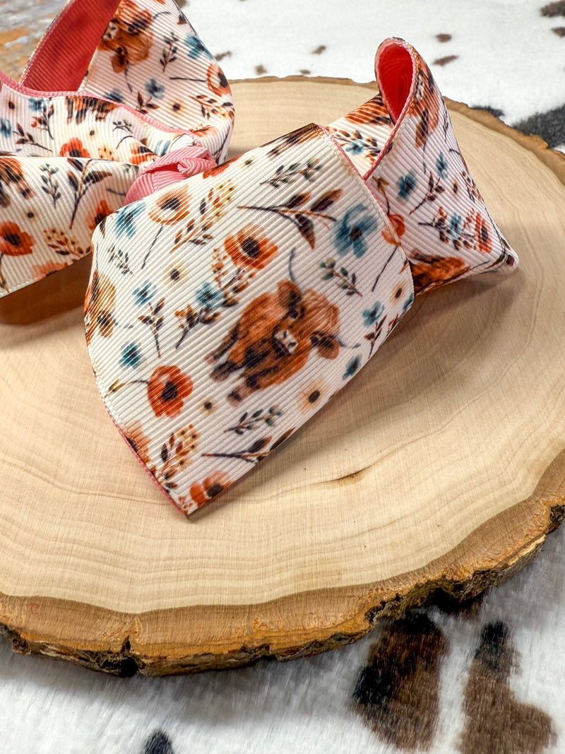 Highland Bloom Double Layer Bow Headband