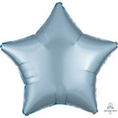 18" Satin Pastel Blue Star Balloon for Parties & Celebrations
