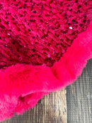 Hot Pink Sequin Girls Bell Bottoms