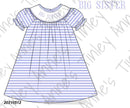 Blue Big Sister Smock