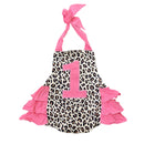Pink leopard first birthday romper