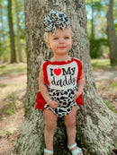 Cow I love my daddy Romper