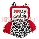 Cow I love my daddy Romper