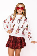 Queen of Sparkles White Elf on the Shelf Sweatshirt – Kids