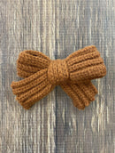 Knitted Hair Bow: FINAL SALE