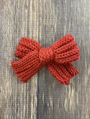 Knitted Hair Bow: FINAL SALE