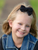 Knitted Hair Bow: FINAL SALE