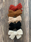 Knitted Hair Bow: FINAL SALE