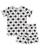 Bamboo Shorts Set | Palm Style White