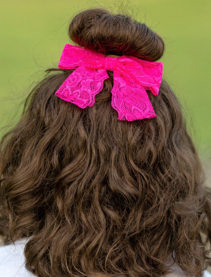 Lace Hair Bow: FINAL SALE