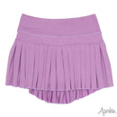 Mini Pleated Skort in Solid Lavender