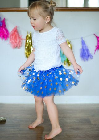 Legacy Gold Polka Dot Baby Tutu