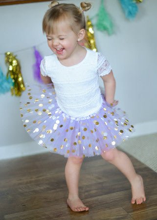 Legacy Gold Polka Dot Baby Tutu