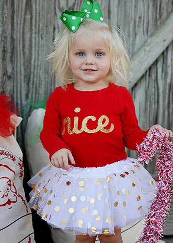 Legacy Gold Polka Dot Baby Tutu