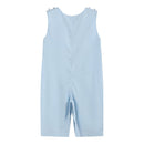 Light Blue Crosses Smocked Longalls