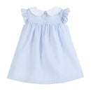 Light Blue Bunny Ruffle Yoke Dress