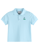 Light Blue Golf Hole Polo Shirt
