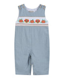 Light Blue Pinstripe Turkey Smocked Longall